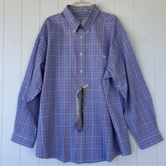 Orvis Brand Men’s Button Down Shirt Long Sleeves Size XXL - Picture 1 of 10